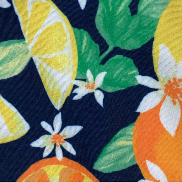 Old Navy Bikini Swim Bottoms Women XXL Blue Yellow Orange Tropical Low Rise XXL - Picture 4 of 11